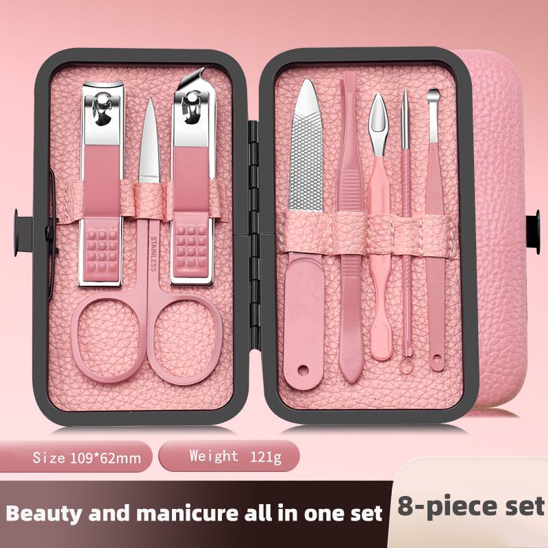 24 Piece Stainless Steel Luxury Nail Clipper Set with Dead Skin Pliers, Complete Set of Nail Tools, Durable Beauty Care Tools