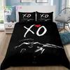 3D Печать XO The Weeknd 3D НОВЫЙ Пододеяльник Наволочка Комплект постельного белья Взрослый Мальчик Девочка Украшение спальни Дети Односпальный Двуспальный Большой