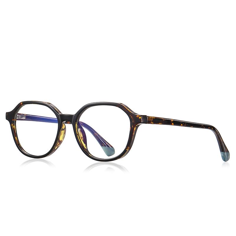 Leopard Frame Oval Prescription Glasses For The Nearsighted Teenage Students Myopia Glasses Finished 0 -0.5 -0.75 To -6.0
