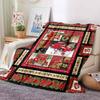 Featuring a new Christmas tree pattern and a cartoon style, this Christmas blanket serves as a personalized home decor gift.