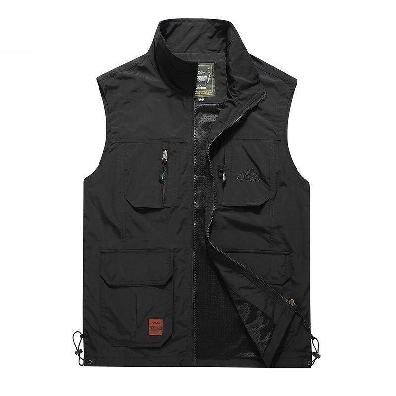 Men's Vest Spring and Autumn Thin Casual Breathable Vest Men's Youth Middle-aged and Elderly Quick-drying Vest Summer Vest
