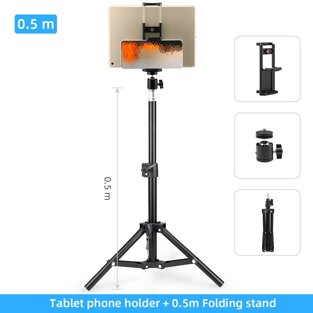 Adjustable Tablet Tripod Floor Stand Holder Live Mount Support for 4-11Inch for iPad Smartphones Lazy Holder Bracket Support