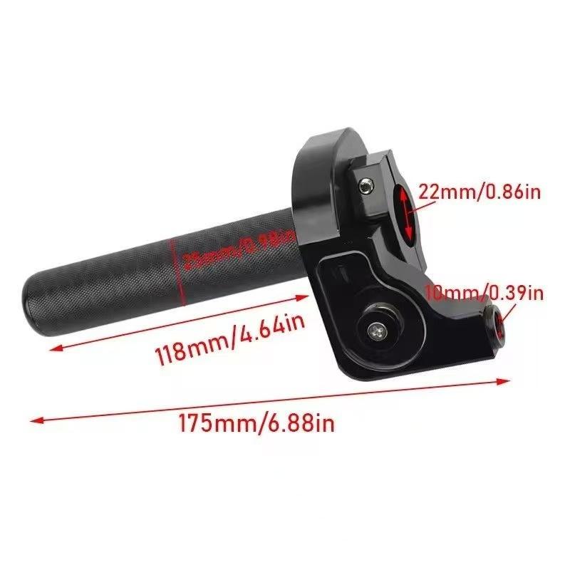 22mm Motorcycle Throttle Handle Grip Twist Quick Action Gas Throttle For Dirt Bike ATV Quad Bike Motorcycle Moped Scooter