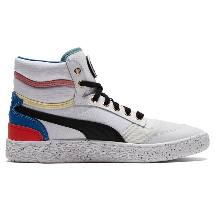 Puma Ralph Sampson Mid Go For Unisex Sneakers Multi-Color White Black 387874-01