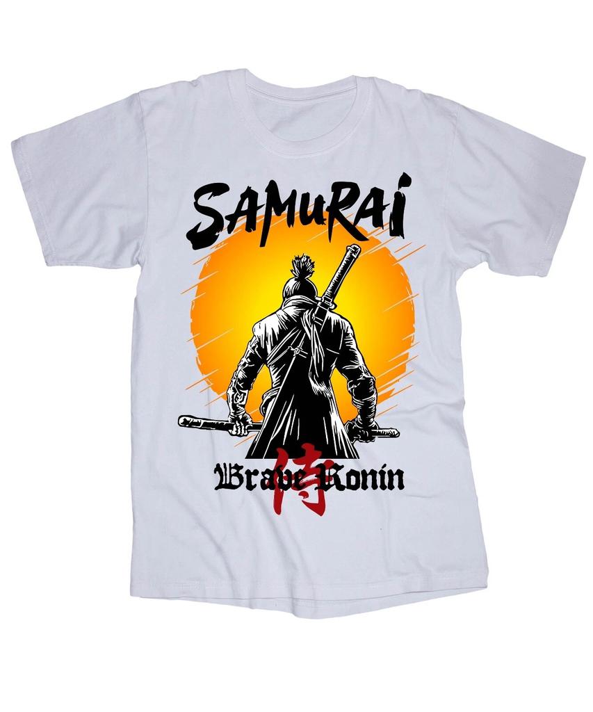 SAMURAI Храбрый Ронин белая футболка Японский Воин Меч Кодекс Бусидо