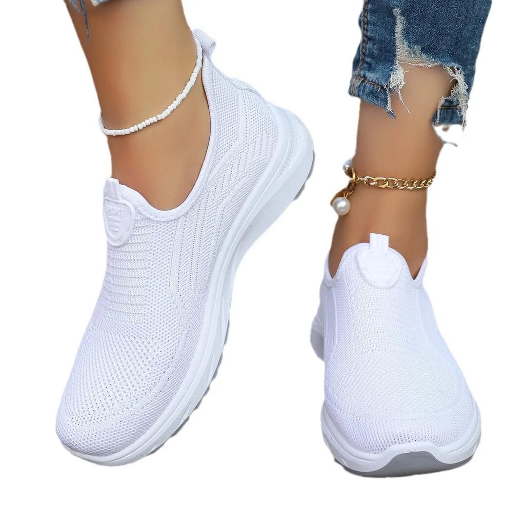 Fashion Spring Summer New Mesh Breathable Large Size Casual Shoes for Women Soft Sole Lightweight Sports Shoes Non-slip Sneakers2025