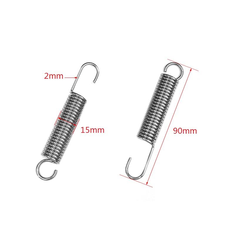 2mm Wire Diameter 90mm Length Tension Spring 2Pcs Heavy Duty Pruning Shears Spare Spring Garden Scissors Replacement Accessories