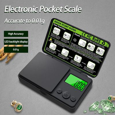 0,01 г портативные электронные весы ювелирные золотые граммовые весы баланс прецизионные карманные весы с ЖК-дисплеем с подсветкой-мини кухонные весы
