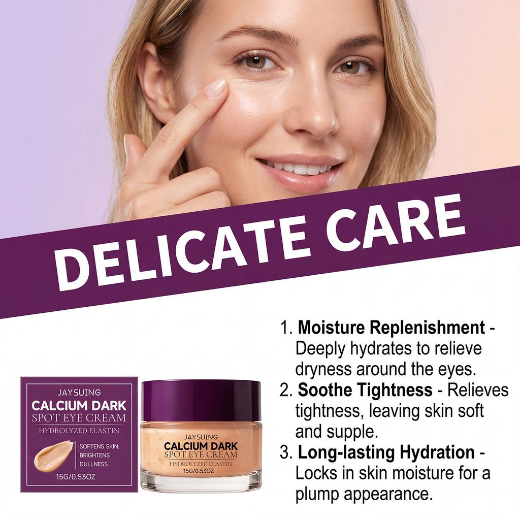 JAYSUING Brightening Moisturizing Eye Cream Smooth Silky Texture Eye Care Daily Moisture 15ml