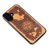 Bewood Wooden Case for iPhone 16 Plus, Wind Rose, Merbau