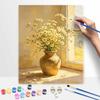 Набор для цифровой живописи маслом ручной работы DIY painting украшение дома картина цветок ромашки ваза солнечный свет эстетическое искусство 95 символов