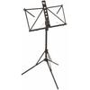 KC Lightweight Aluminum Music Stand MS-3AL/BK Black (Soft Case Included)