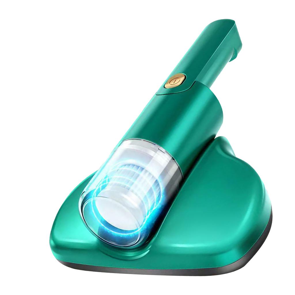 Ручной пылесос для кровати УФ пылесос для матраса Удалитель волос и клещей Чистящая машина Зеленый