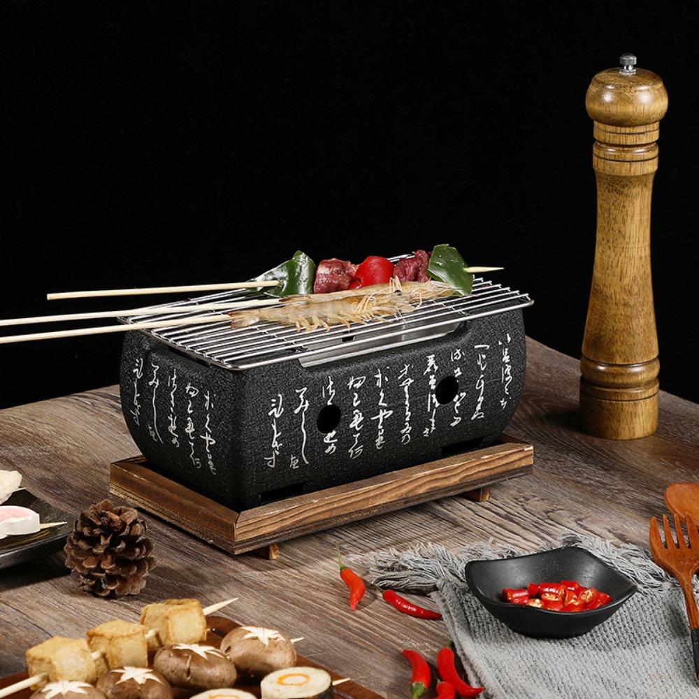 Гриль для барбекю на открытом воздухе, гриль для барбекю, печь, плита для барбекю, портативный гриль, решетка для барбекю, многоразовый ящик для гриля, портативный гриль