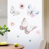 Самоклеящиеся наклейки на стену в виде бабочек, винтажные настенные наклейки для декора дома, теплая эстетика настенного искусства для спальни, гостиной, общежития