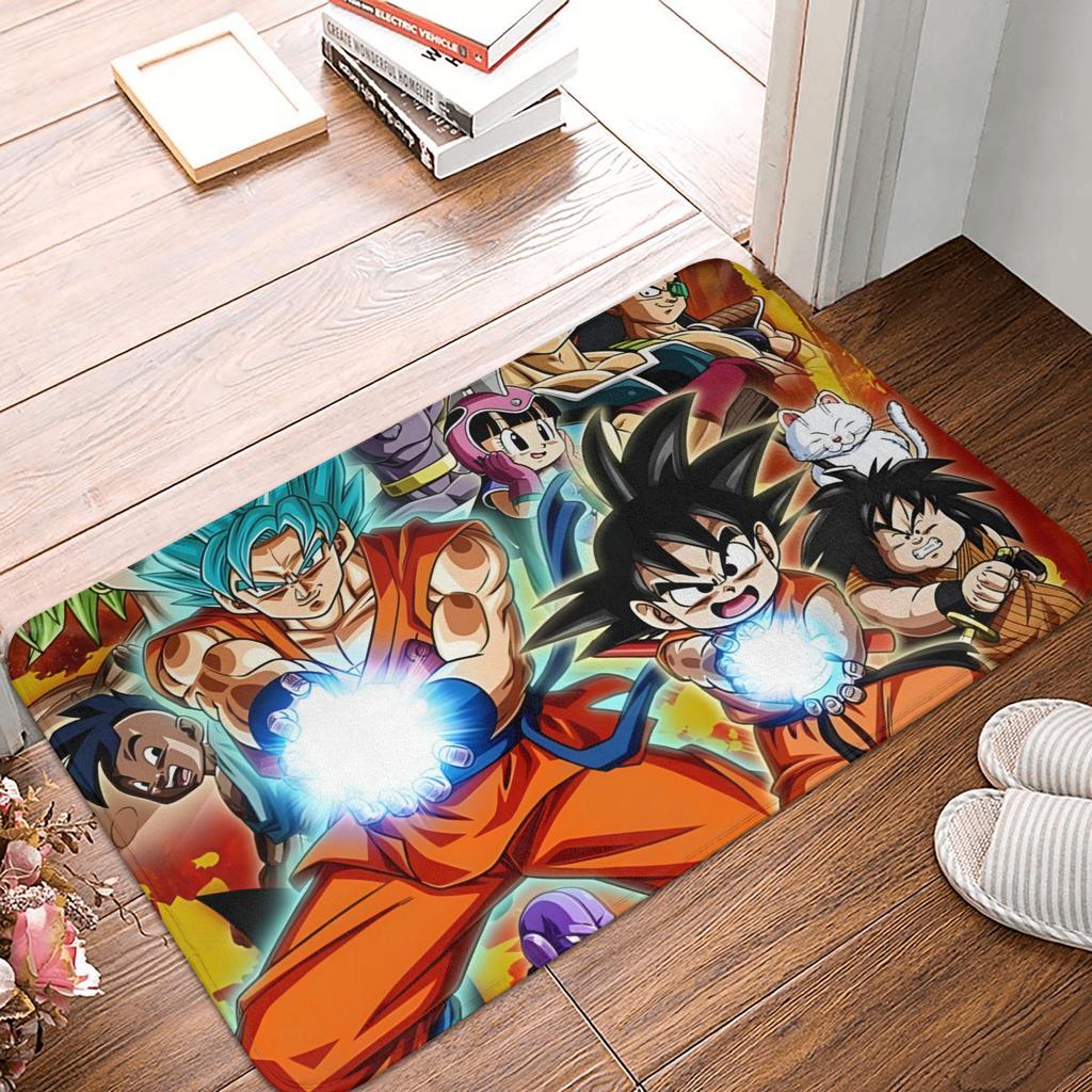 Goku Anime Dragon Ball Doormat Mat Anti-Slip Kitchen Bathroom Toilet Rug Carpet 40*60cm