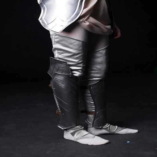 LARP Steel Protector - Fantasy Leg Armor Steel Nymph - Lady Warrior Steel Greaves - Pair - LARP Fantasy PROTE