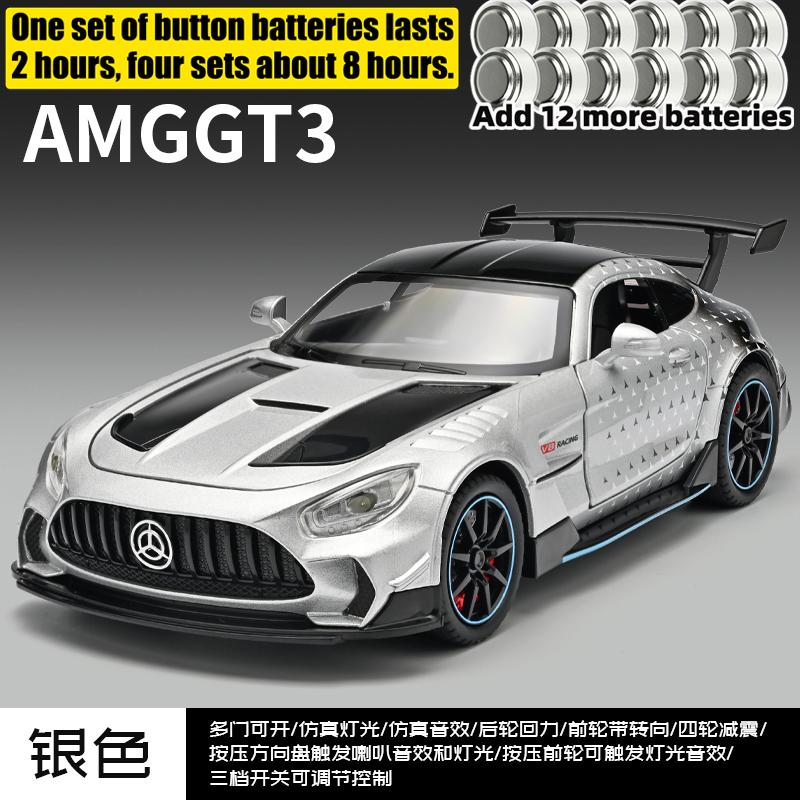 1:22 Mercedes Benz AMG GT3 Автомобиль для кольцевых гонок на выносливость Металлический литой модель автомобиля Симулятор Транспортное средство Домашние модные украшения