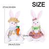 Creative Easter Plush Bunny Ornament Cartoon Easter Rabbit Doll  Party Scene Prop
