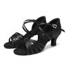 Women Latin Dance Shoes High Heels Tango Party Dance Shoes For Girls Ladies Satin Salsa Sandals Dancing Ballroom Shoes