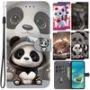 Animal Case Lion Panda Leather Phone Cover For Huawei Honor 400 Lite Honor400 Pro 5G Wallet Flip Coque Magnetic Protect Cases