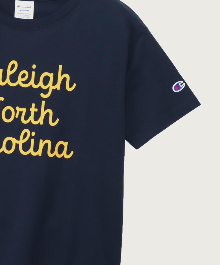 CHAMPION Women'S Lettering Short Sleeve T-Shirt Navy