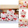 Hello Kitty Cartoon Plush Toy With Fluffy Exterior For Bedroom Decor And Gift Giving