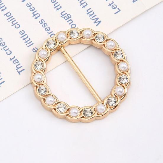 4 шт., угловые завязанные пуговицы в форме круга, искусственный жемчуг, стразы, украшение для шарфа, кольцо