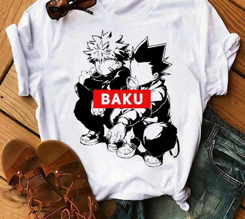 Футболка с графическим принтом японского аниме Hunter x Hunter, модная повседневная винтажная футболка с коротким рукавом, женская футболка больших размеров