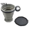 Portable Silicone Coffee Tumbler Collapsible Travel Cup for Hot Reusable Foldable And Cold Drinks To-Go Pocket Size Eco-friendly Mug