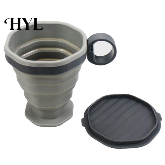 Portable Silicone Coffee Tumbler Collapsible Travel Cup for Hot Reusable Foldable And Cold Drinks To-Go Pocket Size Eco-friendly Mug
