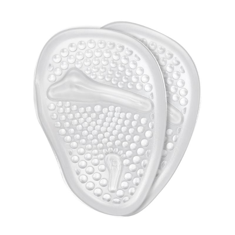 Мягкая вставка для передней части стопы, облегчение боли, полуразмерная подушечка для обуви, туфли на высоком каблуке, женские сандалии, противоскользящие силиконовые гелевые стельки для обуви, амортизация