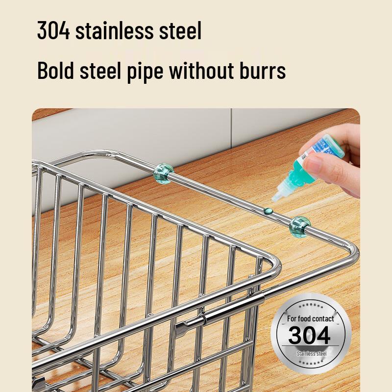 Shuaishi Кухонная мойка из нержавеющей стали 304, сушилка для посуды и корзина