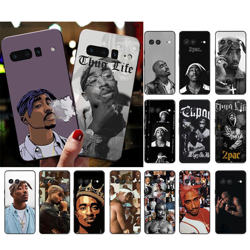 Чехол для телефона Google Pixel 10 9 Pro XL 9A 8 7 6 Pro Pixel 8A 7A 6A Pixel 8 7 6 5 Tupac 2pac Певец Чехол