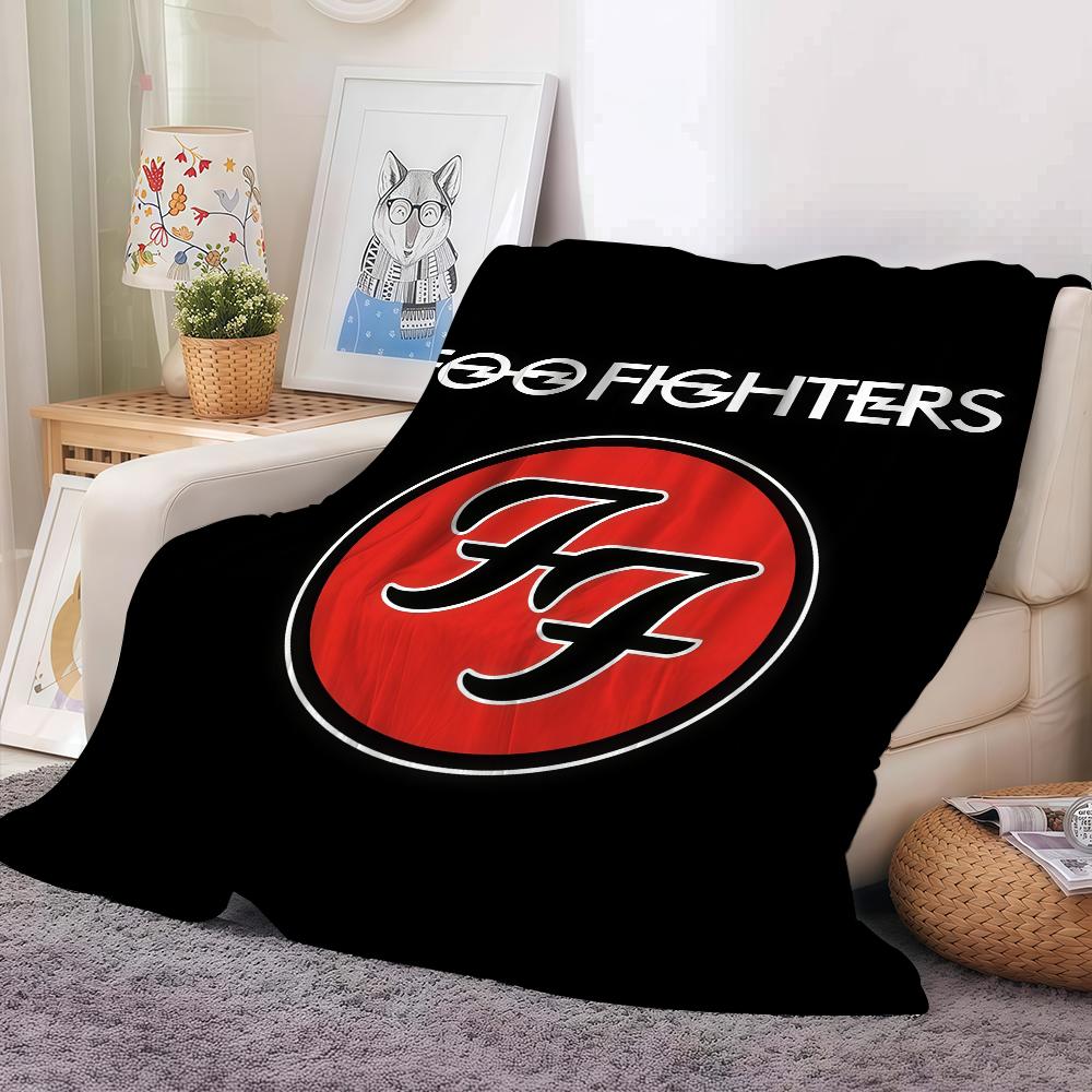 Rock band F-Foo F-Fighters Blanket For Sofa Office Bed Plane Travel Sleep Read Relax Camping Soft And Warm