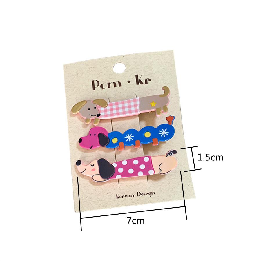 Cute Funny Cartoon Dog Hairpins Women Girls Children Bangs Hair Clips Barrettes Accessories Hairclip Headwear Headdress Ornament
