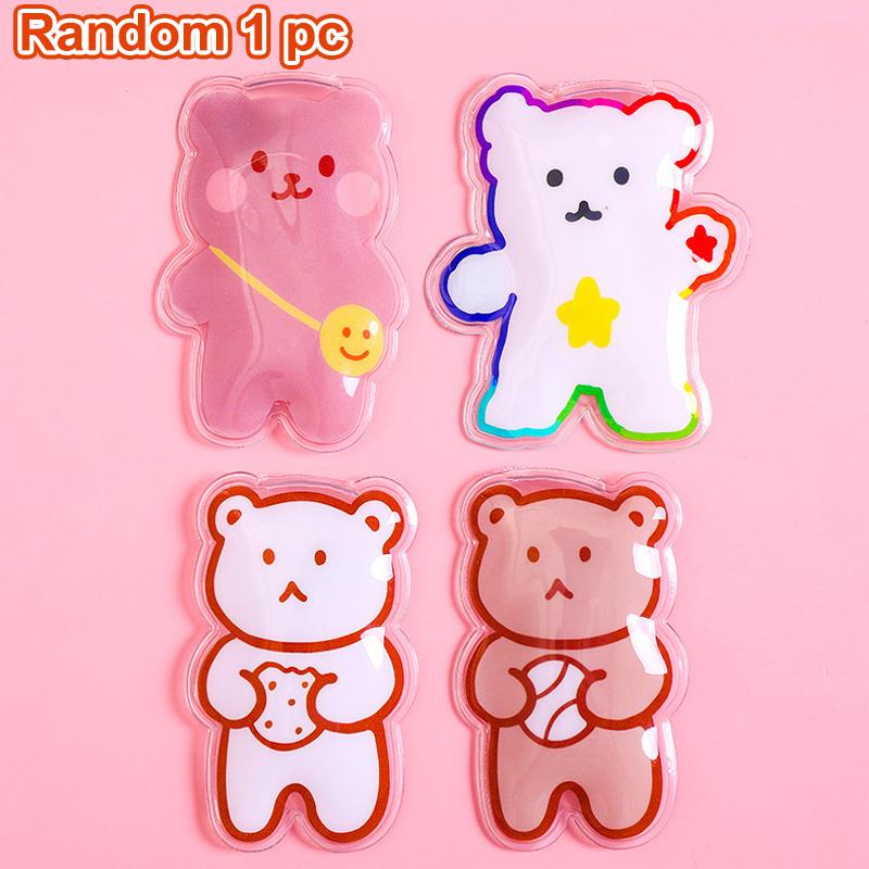 Мини Зимняя Грелка для Рук Моментальный Нагрев Милая Гелевая Грелка для Рук Портативная Защелкивающаяся Карманная Грелка Многоразовая для Дома Офиса Улицы