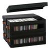 Stackable CD Box CD Storage Organizer Home Organization 600D Oxford Cloth Stackable And Foldable Dustproof Lid