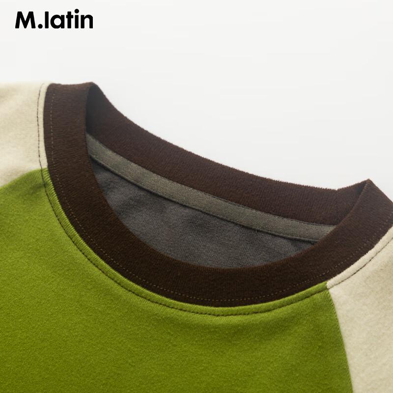 M.Latin Kids' Color-Block Thermal Long-Sleeve T-Shirt