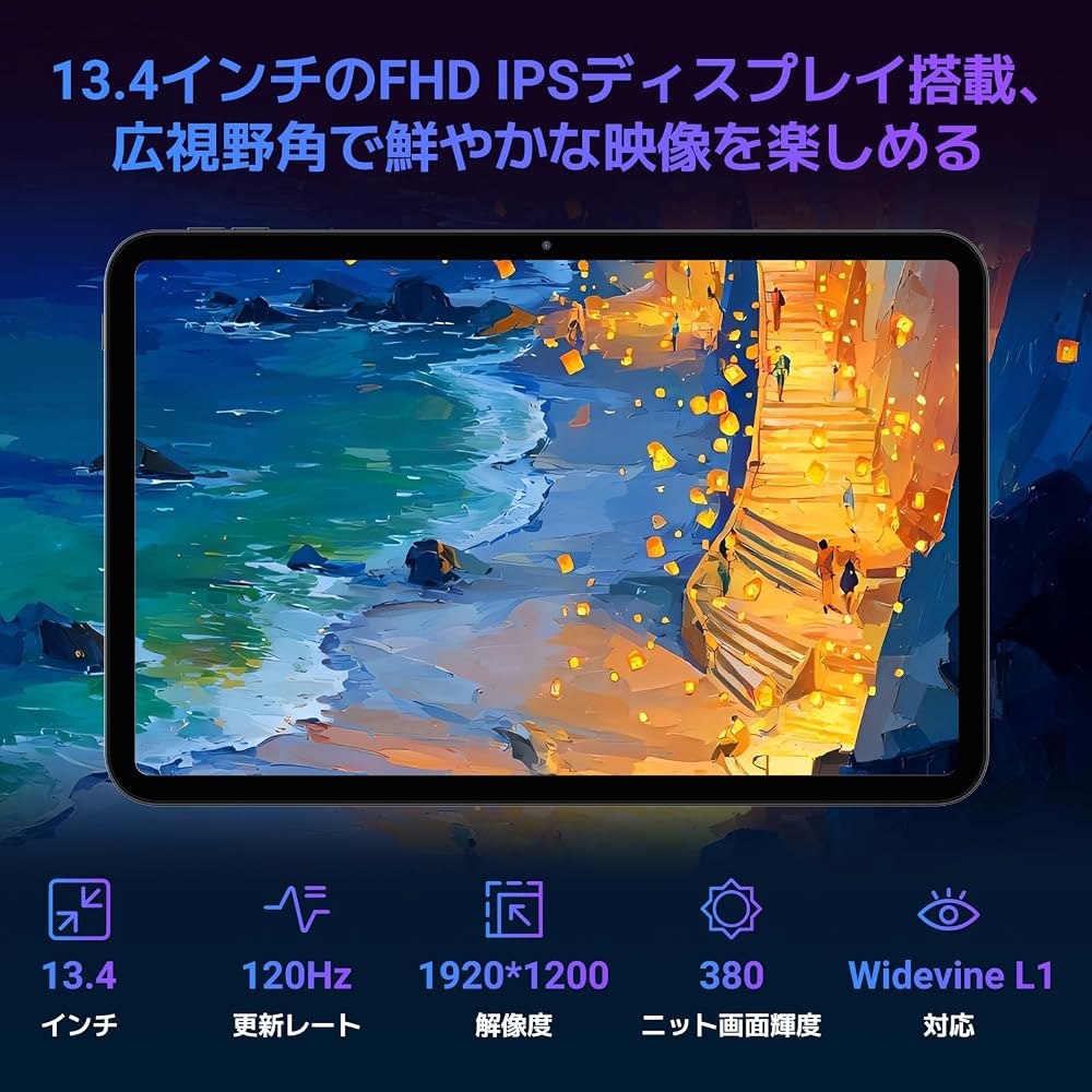 Планшет Android Tabwee T60pro, 13 дюймов, дисплей FHD 120 Гц, 24 ГБ ОЗУ, 256 ГБ памяти