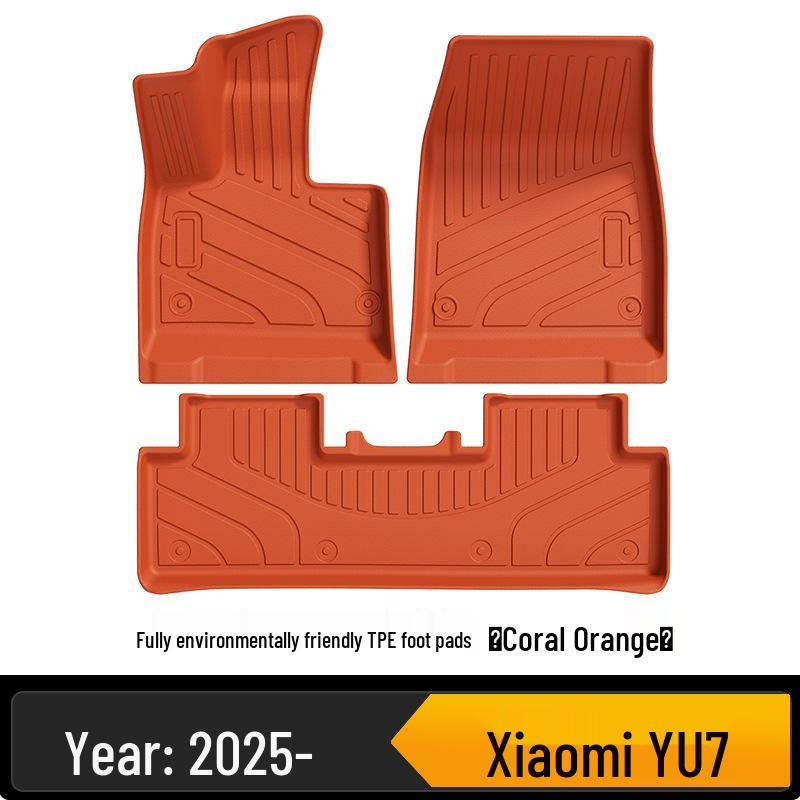 Напольные коврики из ТПЭ для Xiaomi YU7 - Экологичные, Без запаха, В цвет интерьера.