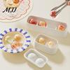 Ice Cube Tray with Bin Lid, Easy Release Flexible Mold, Odor-Free Stackable Container, for Whiskey Cocktail And Drinks Lid