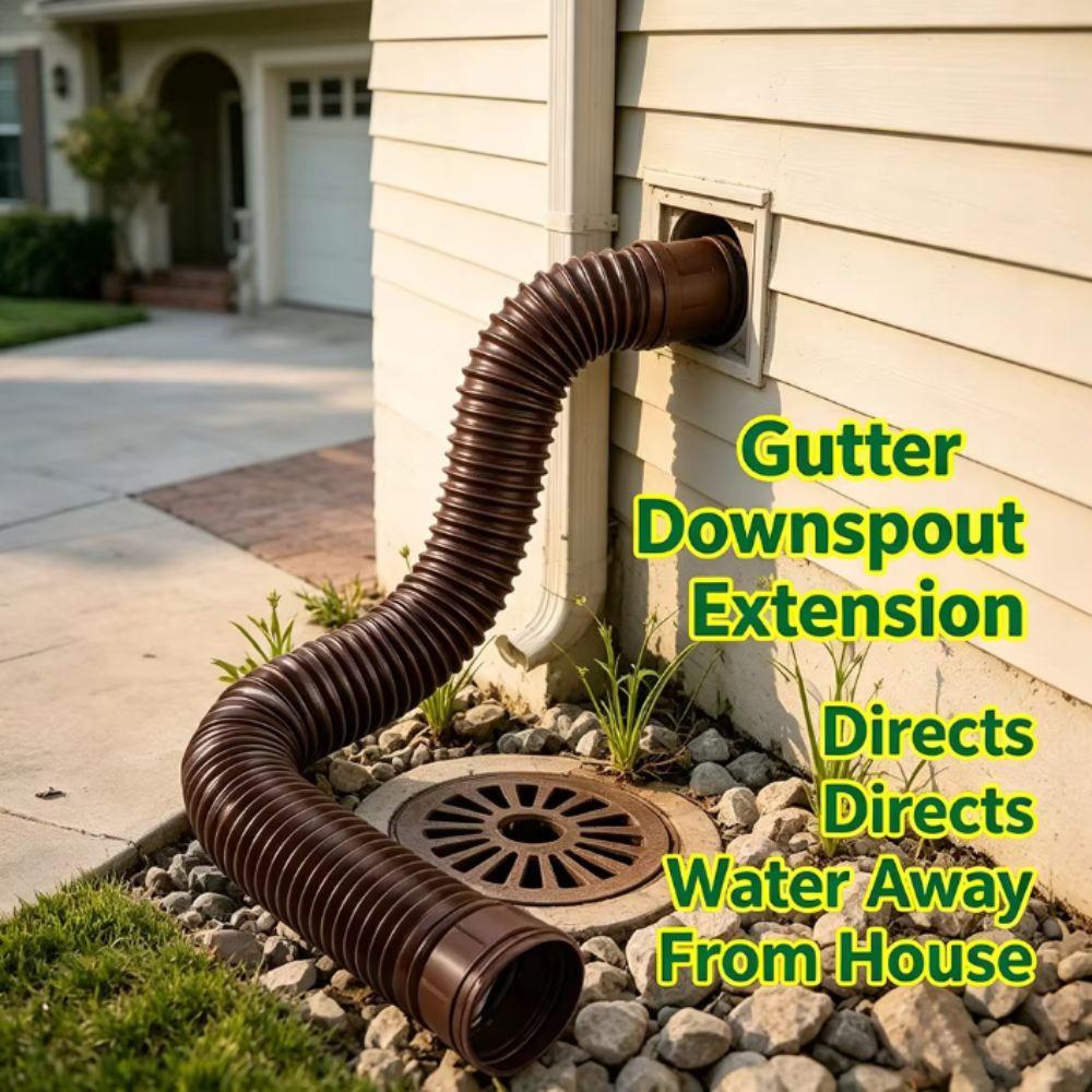 Flexible PE Downspout Extender Durable Flexible Downspout Rain Gutter Extension Rainwater Drainage