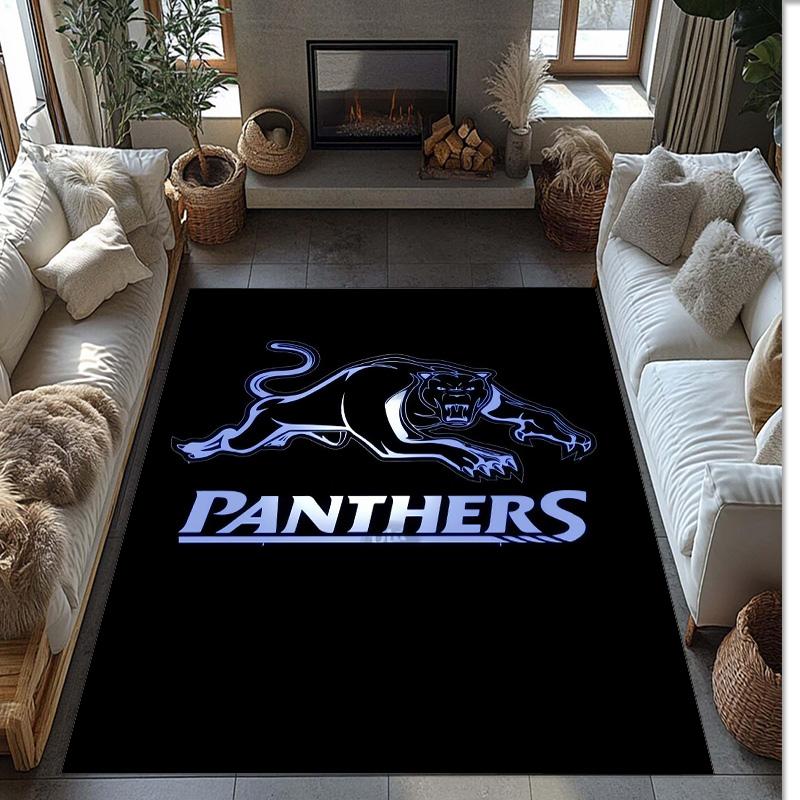 Penrith Panthers Crystal Velvet Carpet Soft Anti?Slip Floor Mat Comfortable Home Living Room Bedroom Decor Rug