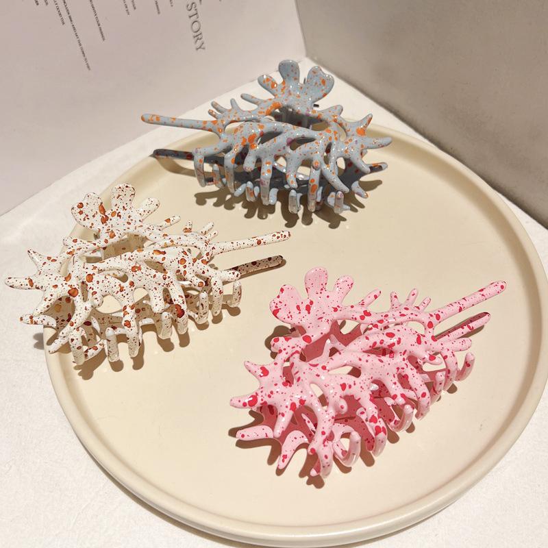 1 шт. розовые синие жидкие металлические ракушки для волос, когти для женщин и девочек, головной убор