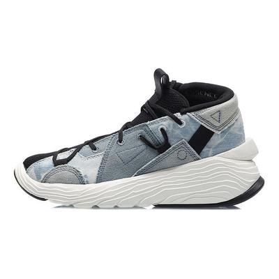 Баскетбольные кроссовки Li Ning Kung Fu Wudao Kung Fu Winterized Low Top женские кроссовки черного и синего цвета AGBQ084-4