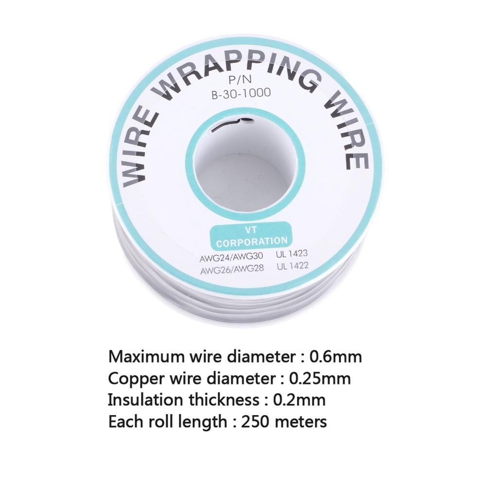 Кабель 30AWG Одножильный Многожильный 0,25 мм Луженая Медная Проволока Проволока для Обмотки Проводов DIY Пайка Печатных Плат