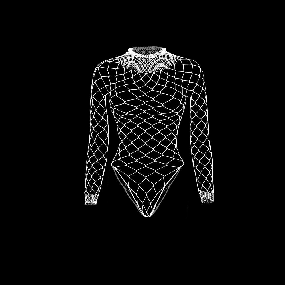 Новые женские цельные сетчатые боди, чулки, нижнее белье для ночного клуба, боди, сорочка, ажурный комбинезон, ночное белье, нижнее белье больших размеров