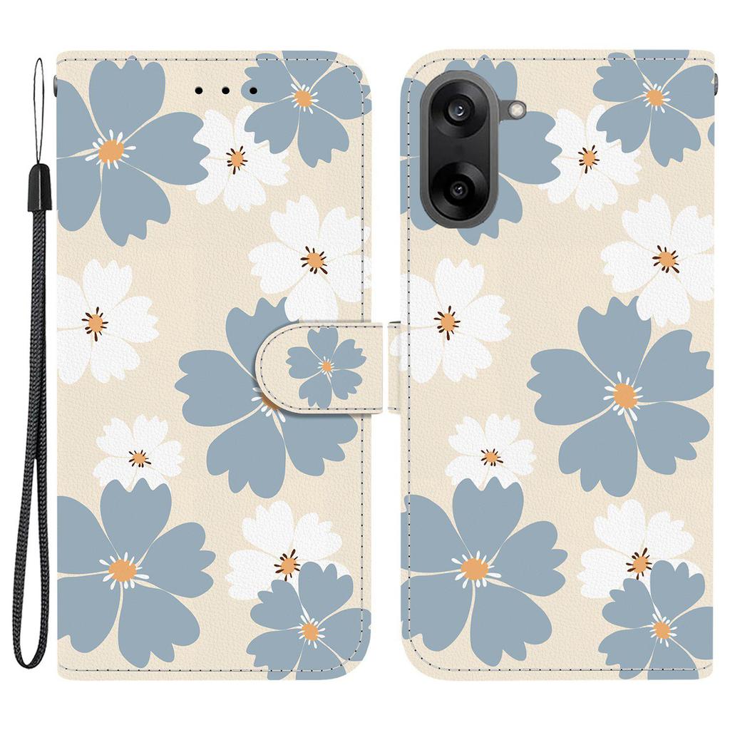 Для OnePlus Nord CE5 5G/Ace 5 Racing 5G Чехол-кошелек с принтом, кожаная подставка, чехол для телефона с ремешком