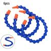 6pcs Plastic Flexible Water Oil Coolant Pipes Hose Round Nozzle 300mm for Lathe